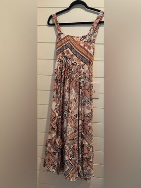 Anthropologie x Abel The Label Pastel Zodiac Boho Paisley Maxi Dress